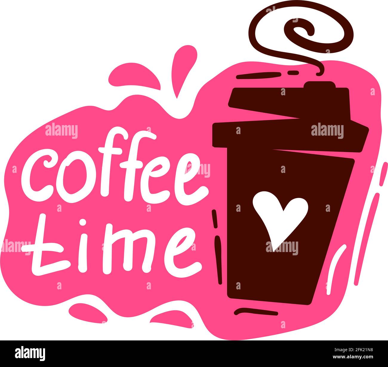 Kaffee Tasse logo Stock Vektor