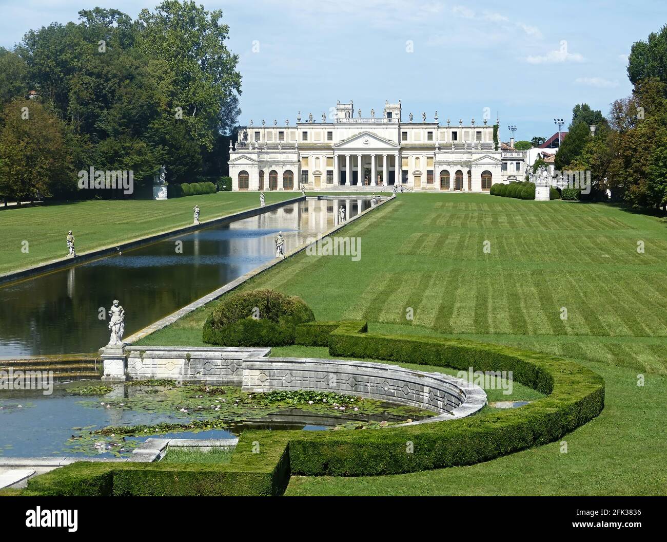 Villa Pisani, eine der berühmtesten venezianischen Villen in Norditalien. Stockfoto