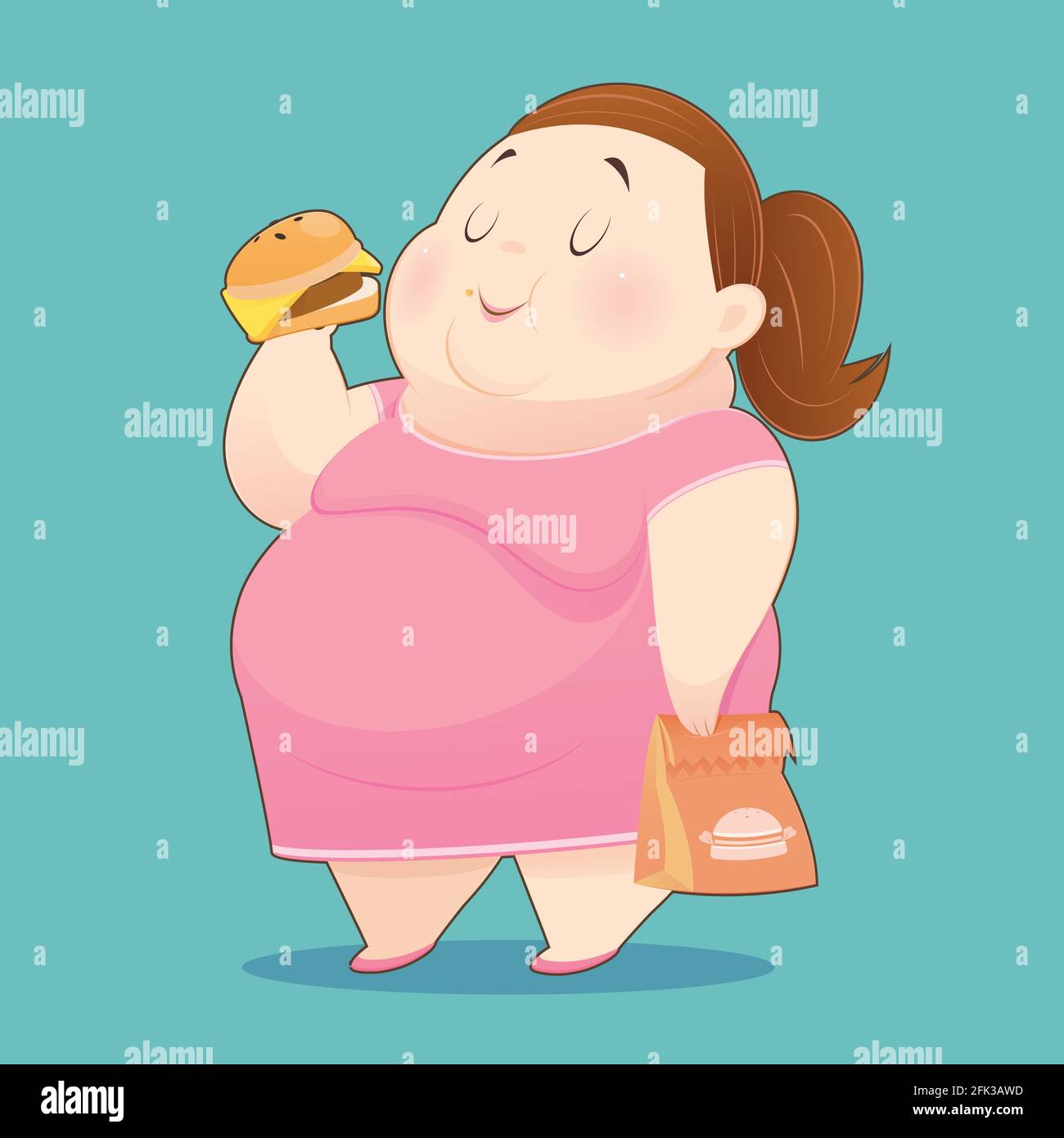 the-fat-woman-is-eating-many-junk-foods-overweight-people-taste-fast