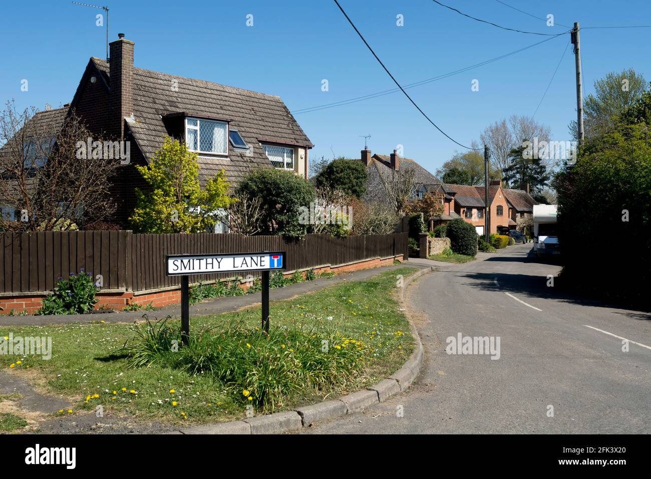 Smithy Lane, Church Lawford, Warwickshire, England, Großbritannien Stockfoto