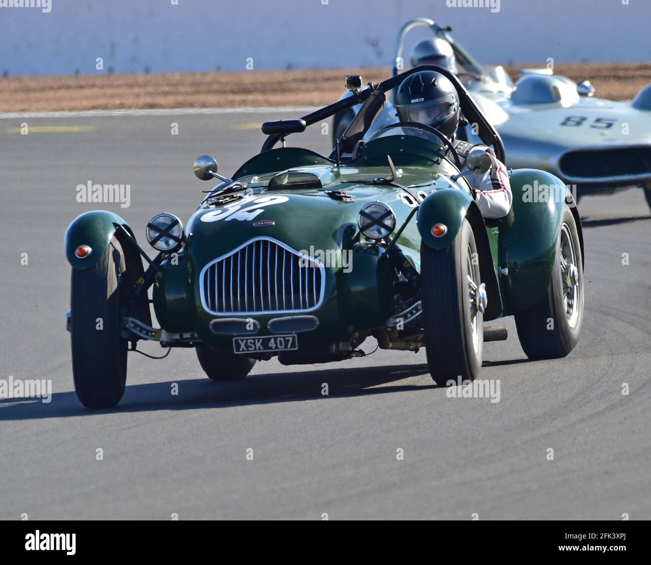 Tim Llewellyn, Oliver Llewellyn, Allard J2, FISCAR Historic 50er Jahre, Hawthorn Trophy Cars, Hawthorn International und Tom Cole Trophies Rennen für die 50er Jahre Stockfoto