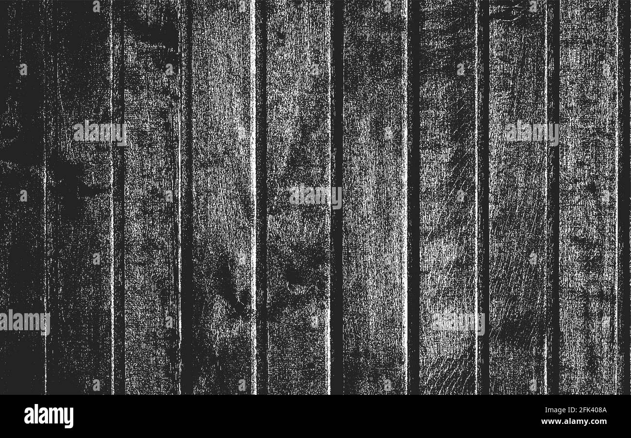 Verzweifelte Overlay Holzplanke Textur, Grunge Hintergrund. Abstrakte Halbton Vektor-Illustration Stock Vektor