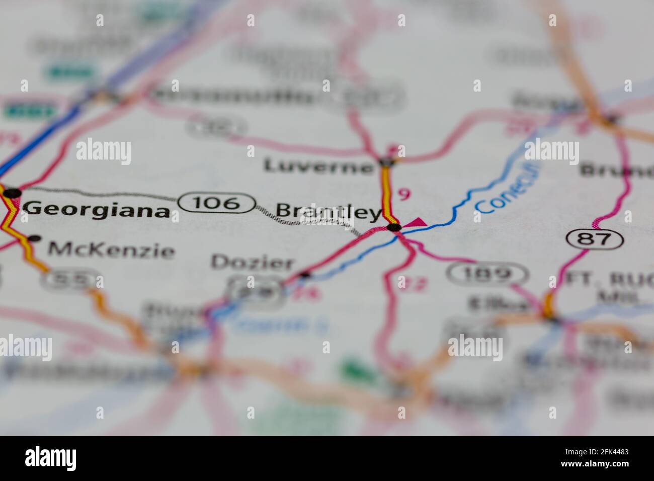 Brantley auf einer karte Fotos und Bildmaterial in hoher Auflösung
