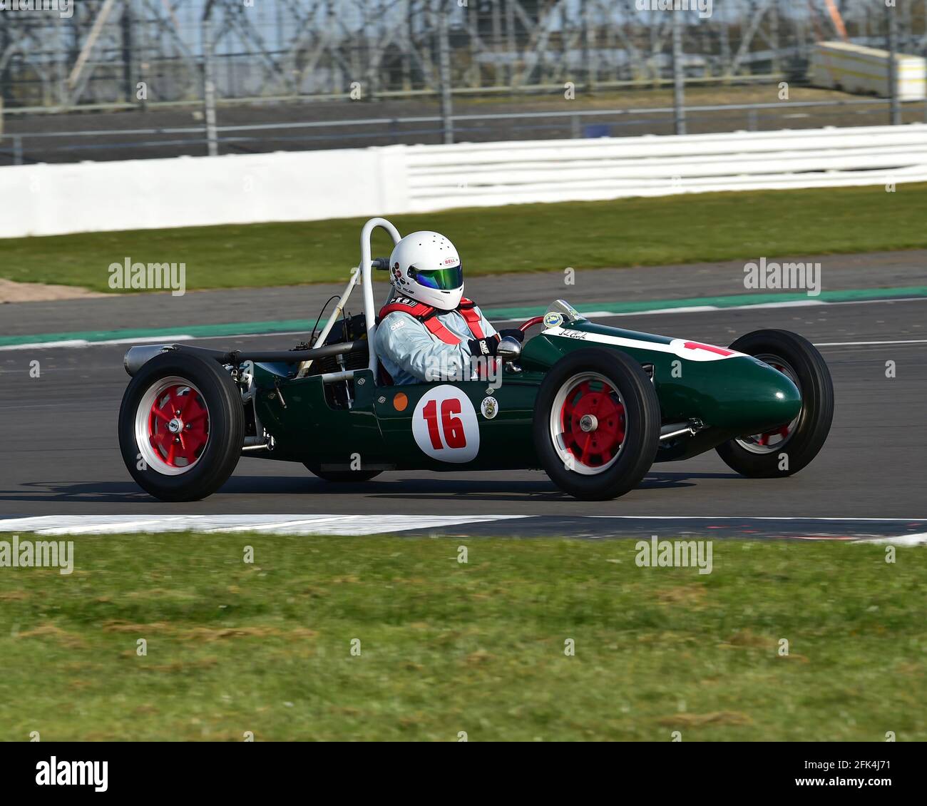 Stuart Wright, Cooper MK XI, Formula 3, 500 Owners Association, VSCC Spring Start Meeting, Silverstone, Northamptonshire, England, 17. April 2021. Stockfoto