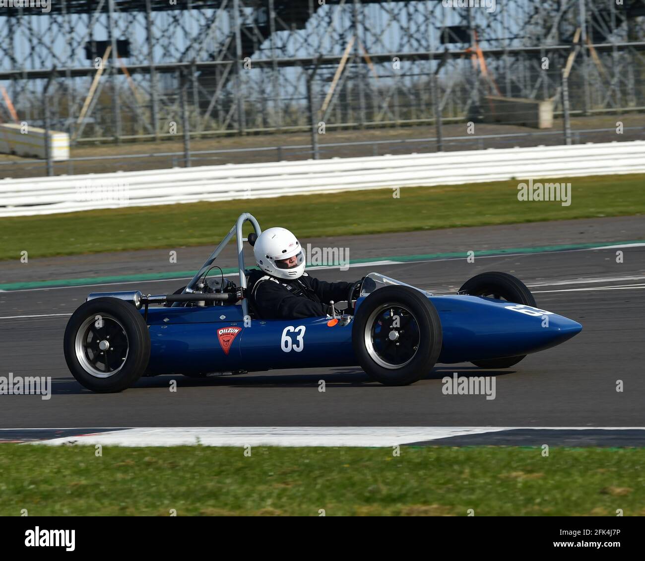 Richard Kelly, Heizer Mk 1, Formel 3, 500 Owners Association, VSCC Spring Start Meeting, Silverstone, Northamptonshire, England, 17. April 2021. Stockfoto
