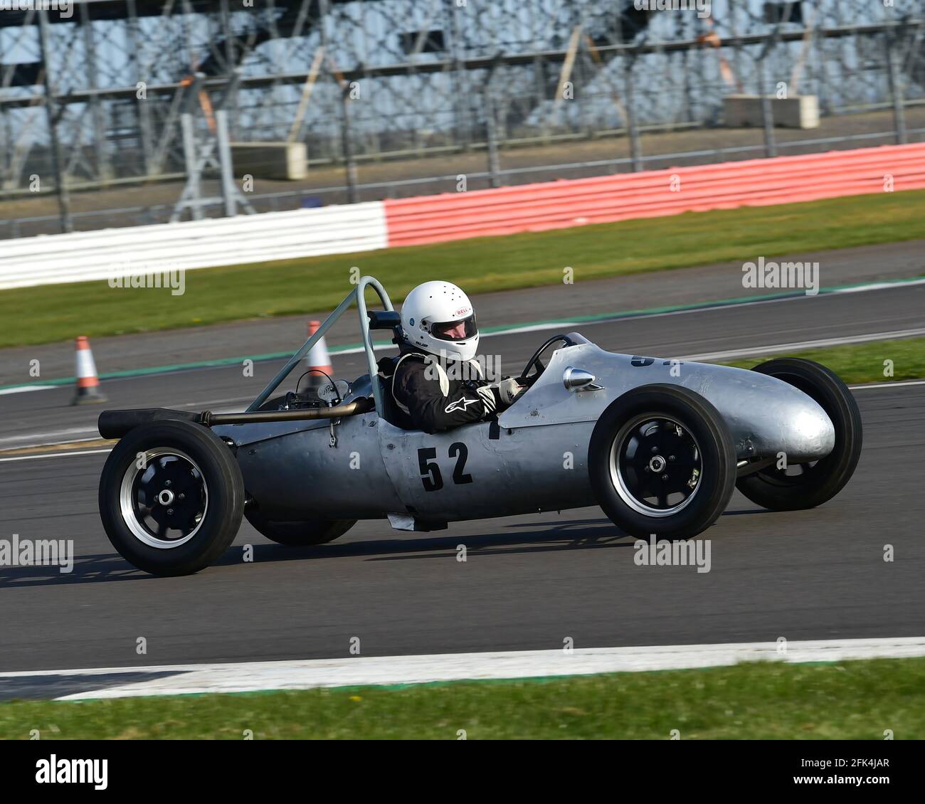 Martyn Corfield, Cooper 500 Mk8, Formel 3, 500 Owners Association, VSCC Spring Start Meeting, Silverstone, Northamptonshire, England, 17. April 2021 Stockfoto