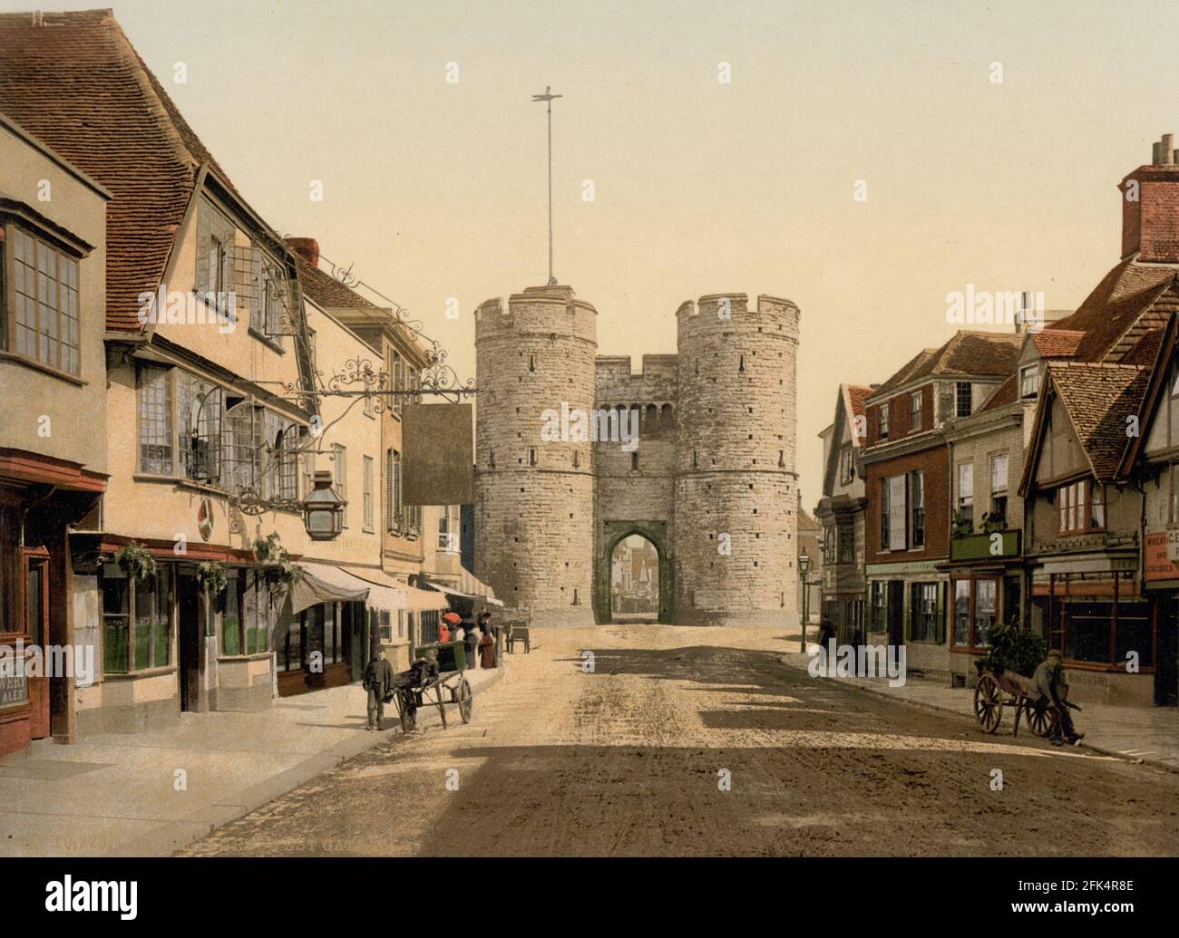 Canterbury Westgate um 1890-1900 Stockfoto