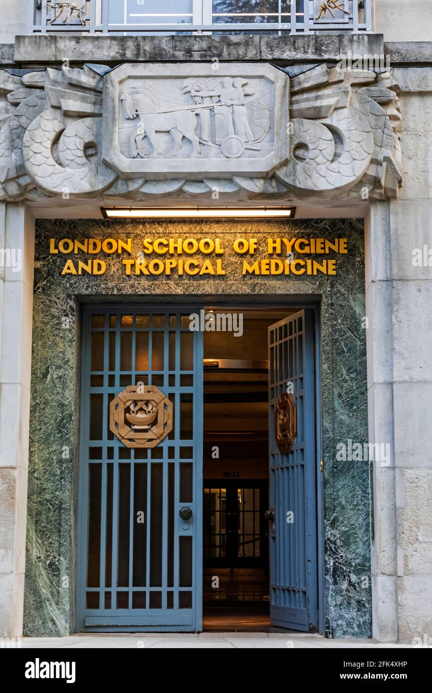 England, London, Westminster, Bloomsbury, Eintritt zur London School of Hygiene and Tropical Medicine *** Local Caption *** UK,United Kingdom,Grea Stockfoto