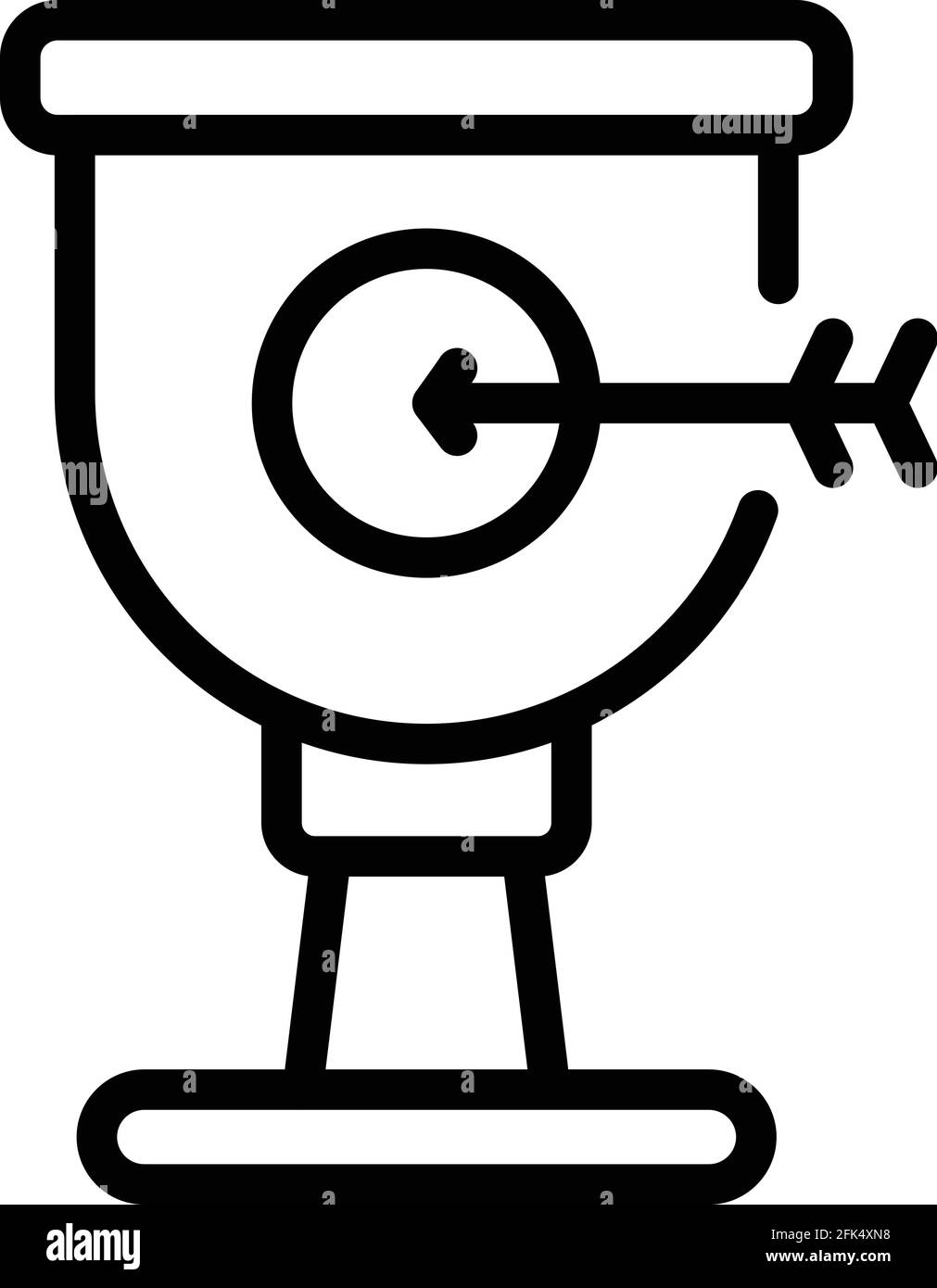 Symbol für die Realisierung von Auszeichnungen. Outline Award Realisation Vektor-Symbol für Web-Design isoliert auf weißem Hintergrund Stock Vektor