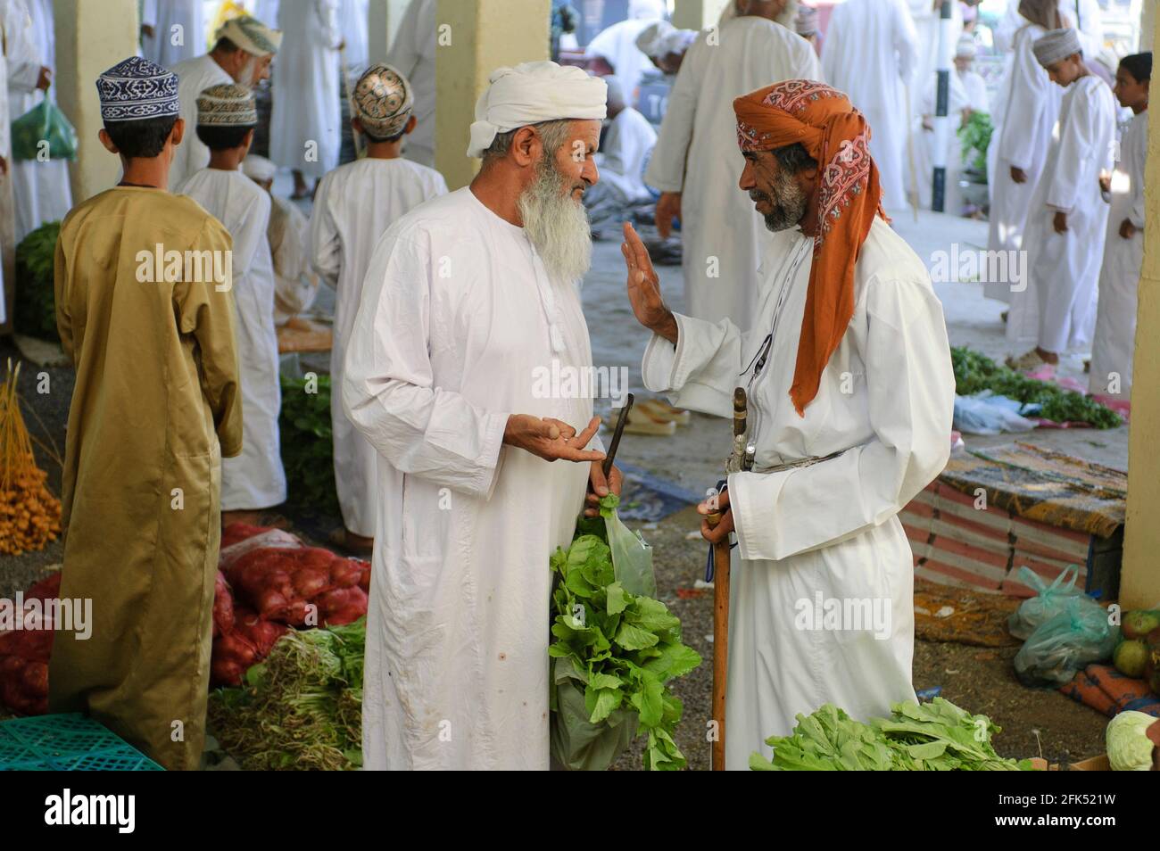 Naher Osten, Arabische Halbinsel, Arabien, Oman, Markt in Sinaw Stockfoto