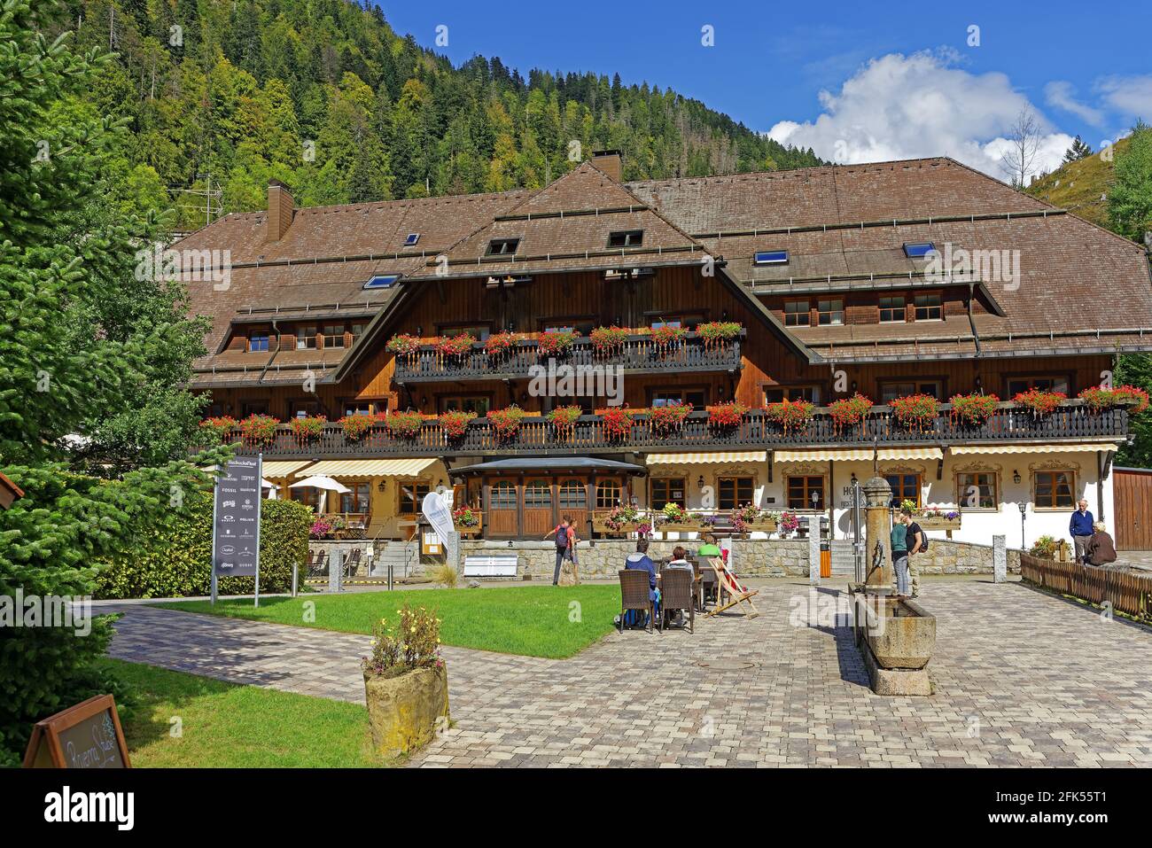 Hotel Hofgut Sternen, Brunnen Stockfoto