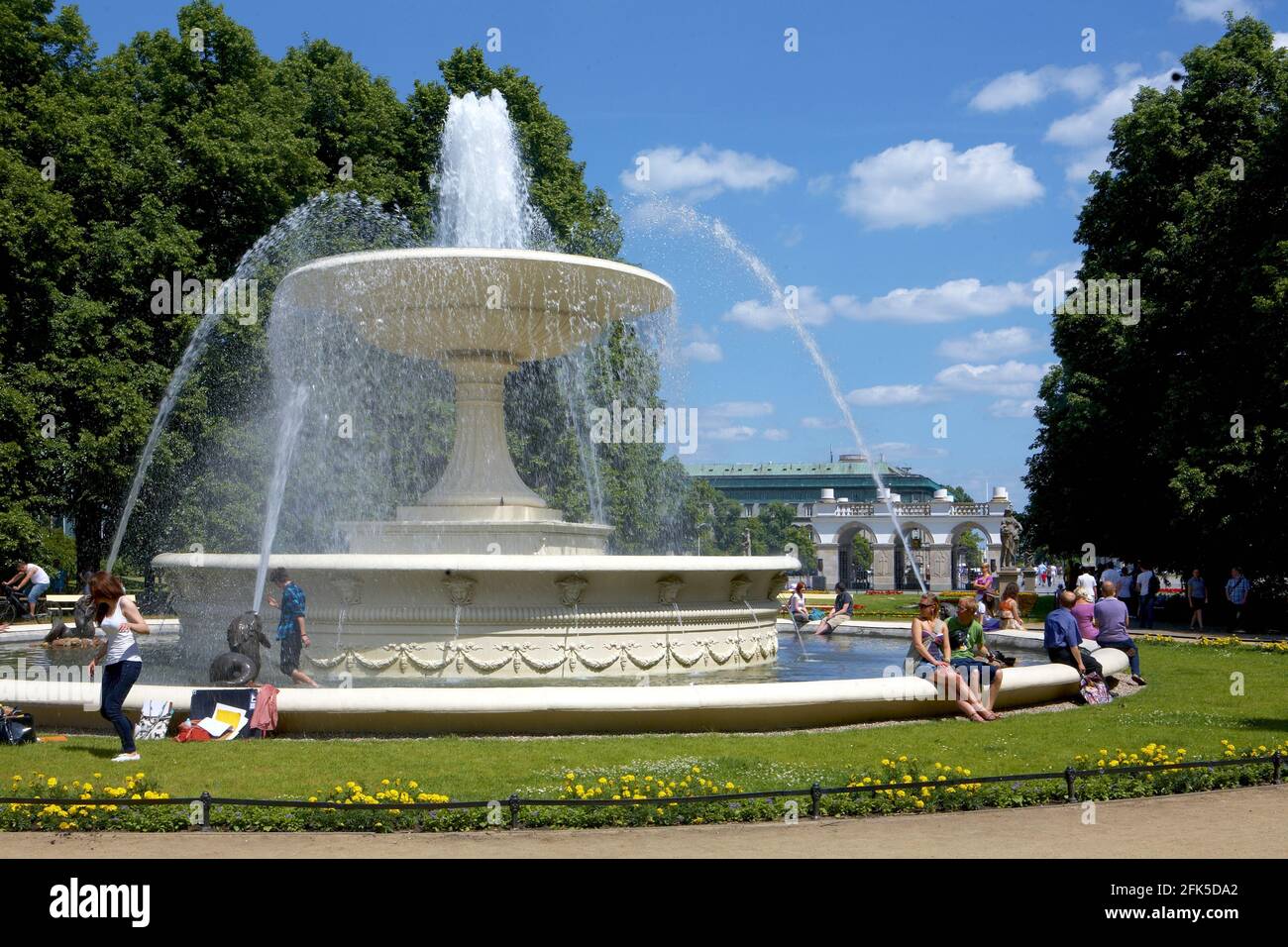 Polen, Warschau, Saski-Park, Grab der Unbekannten Soldaten, woiwodschaft Masowien. Stockfoto