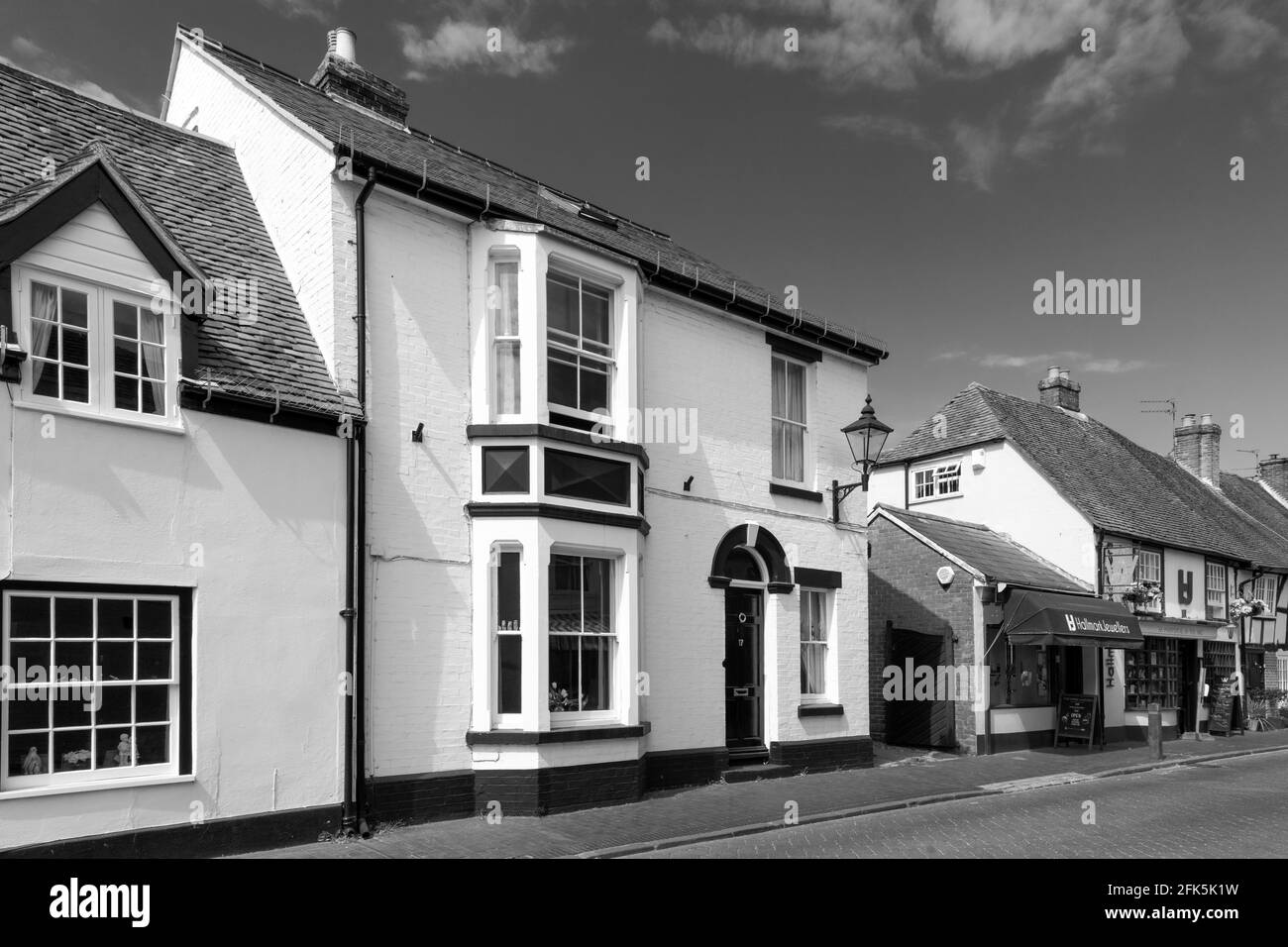 Wohnungen in South Street, Titchfield ein historisches Dorf in Hampshire in der Nähe von Fareham, Hampshire, England, Großbritannien Stockfoto