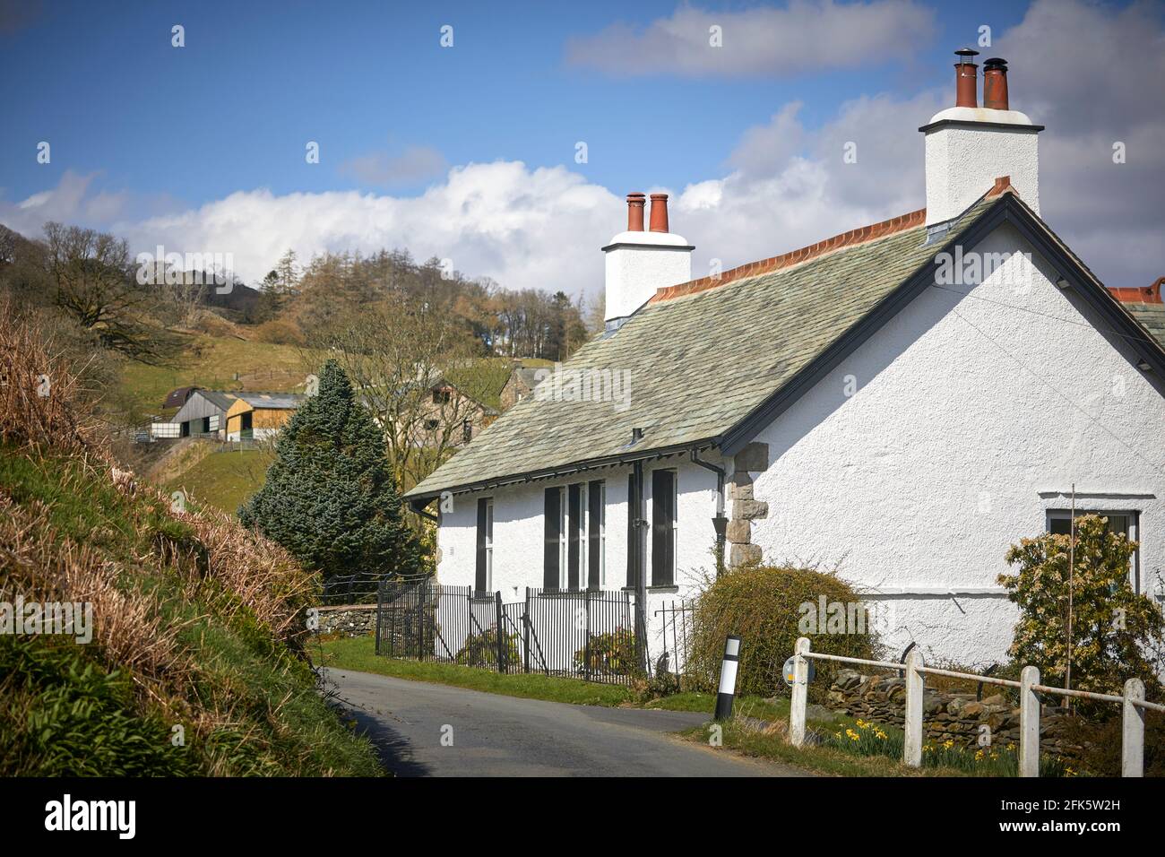 Ferienhaus in Troutbeck Windermere in Cumbria Lake District Nationalpark Stockfoto