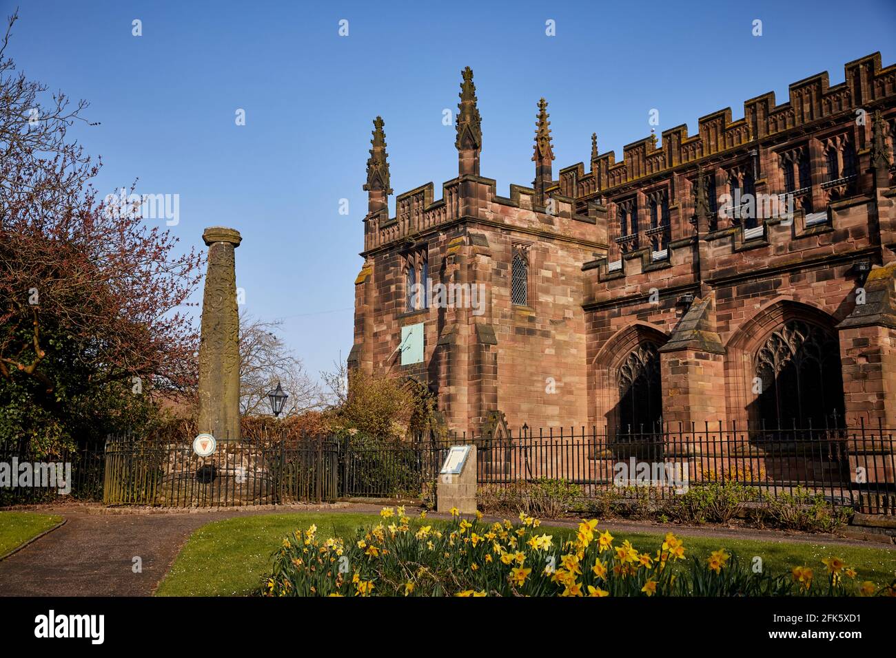 Wolverhampton Stadt, in den West Midlands Grade I aufgeführt St. Peter's Collegiate Church Stockfoto