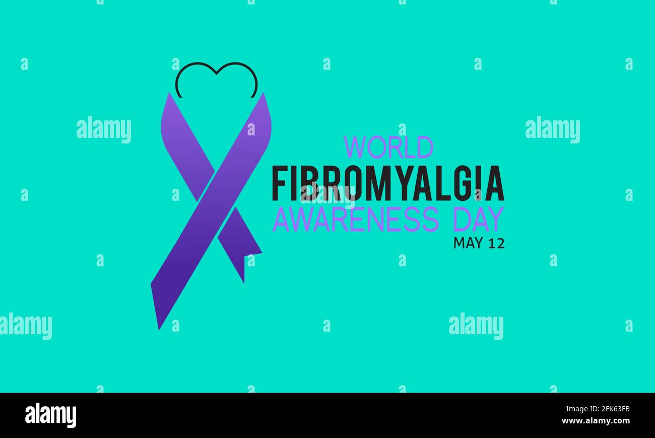 World Fibromyalgia Awareness Prevention and Awareness Vector Konzept. Banner, Poster World Fibromyalgia Awareness Campaign Template. Stock Vektor