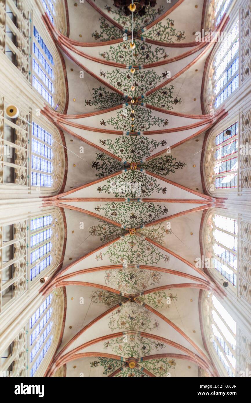 DEN B.Sc., NIEDERLANDE - 30. AUGUST 2016: Innenansicht der gotischen St.-Johannes-Kathedrale in Den Bosch, Niederlande Stockfoto