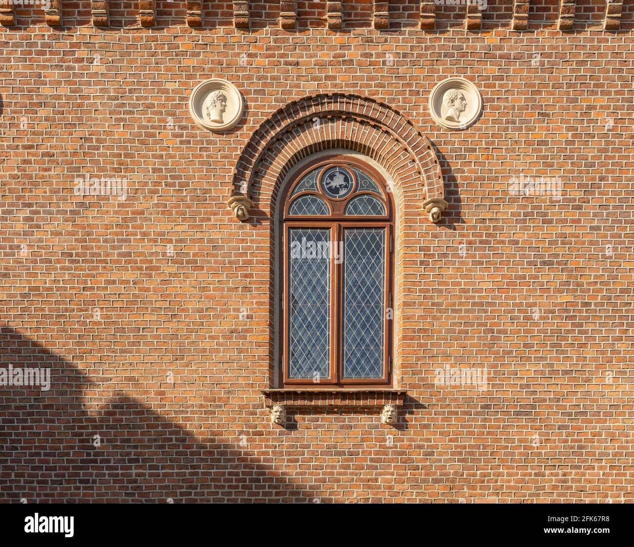 Krakau Polen August 2020. Kirchenfenster in Krakau, Altstadt, kleinpolen, Polen, Europa Stockfoto