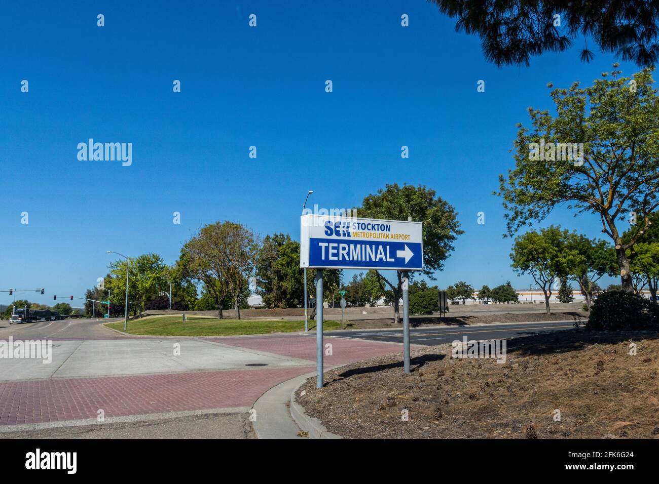 Der Stockton Metropolitan Airport in Stockton California USA Central Valley Stockfoto