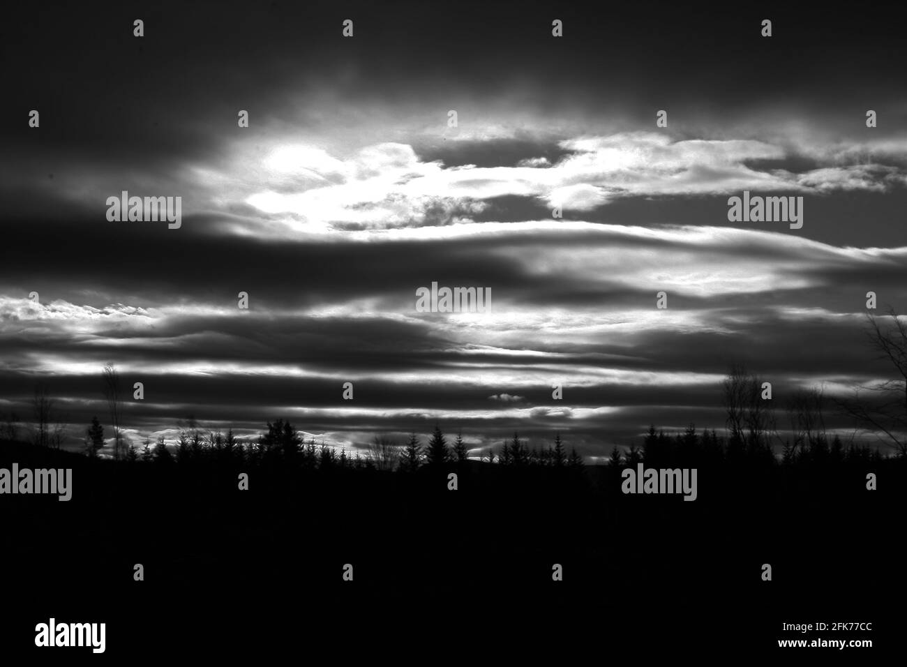 Dunkle Wolken 2 Stockfoto