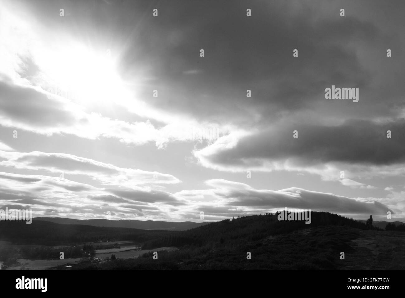 Dunkle Wolken 1 Stockfoto