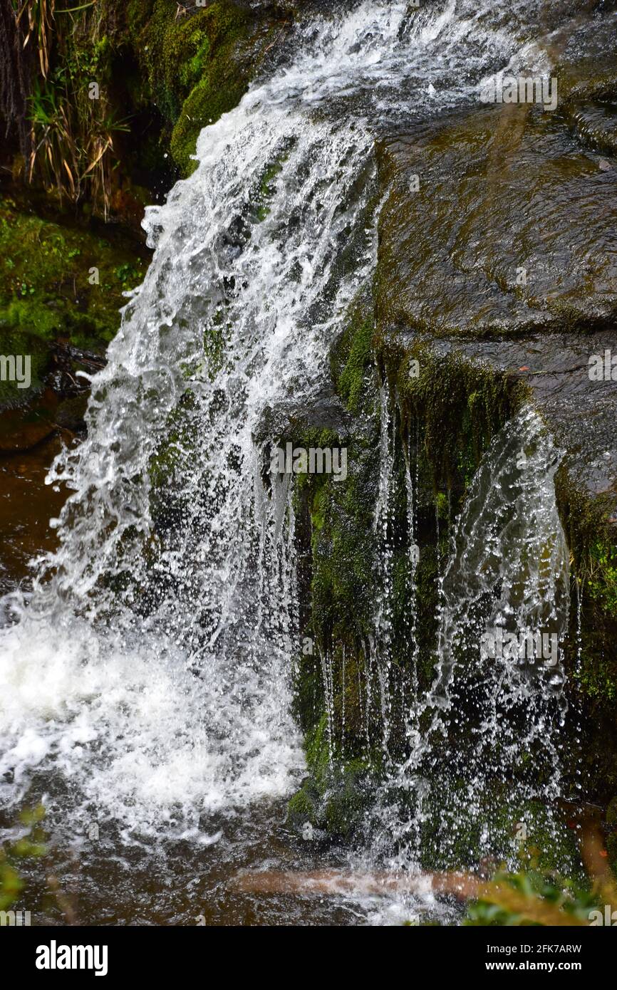 Lumb Falls, Crimsworth Dean, Pennines, West Yorkshire Stockfoto