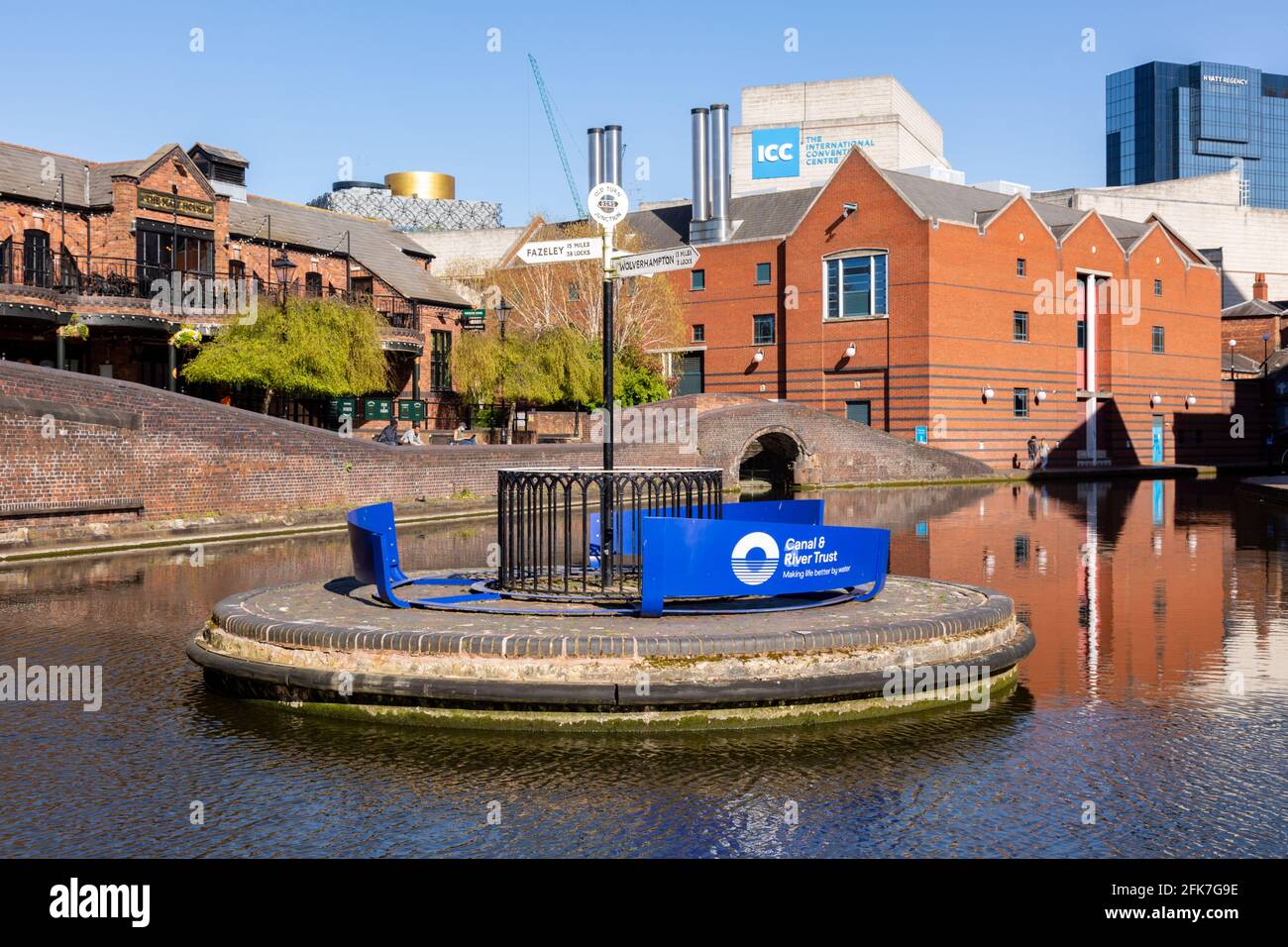 Birmingham Old Line Canal, Großbritannien Stockfoto