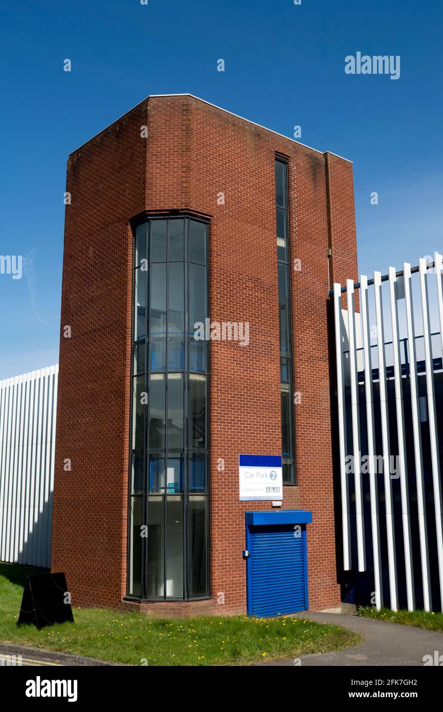 Kingfisher Center Parkplatz 7, Redditch, Worcestershire, England, Großbritannien Stockfoto