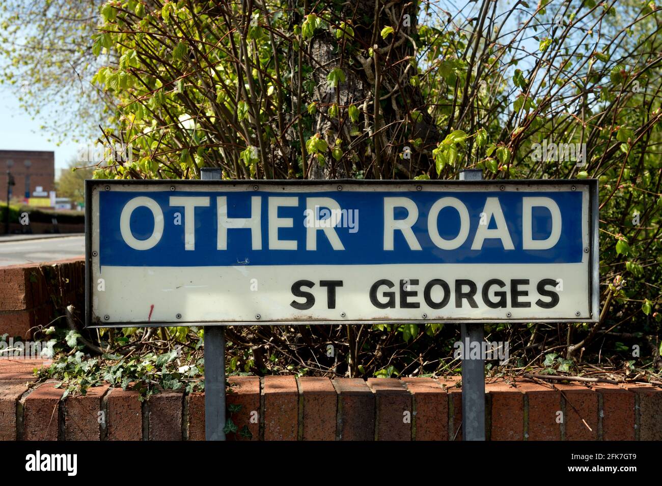 Anderes Straßenschild, Redditch, Worcestershire, England, Großbritannien Stockfoto