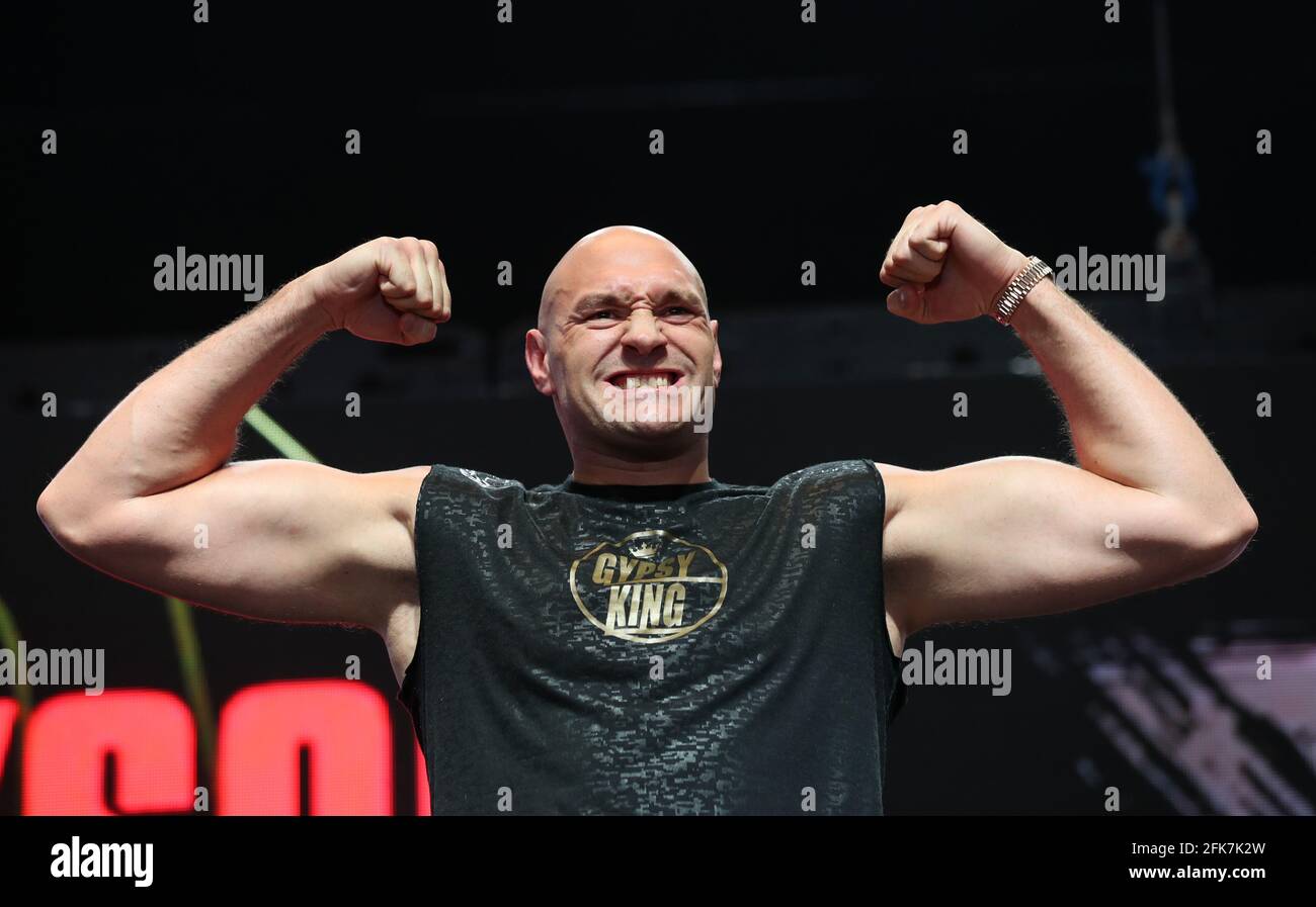 Aktenfoto vom 21-02-2020 von Tyson Fury. Ausgabedatum: Donnerstag, 29. April 2021. Stockfoto