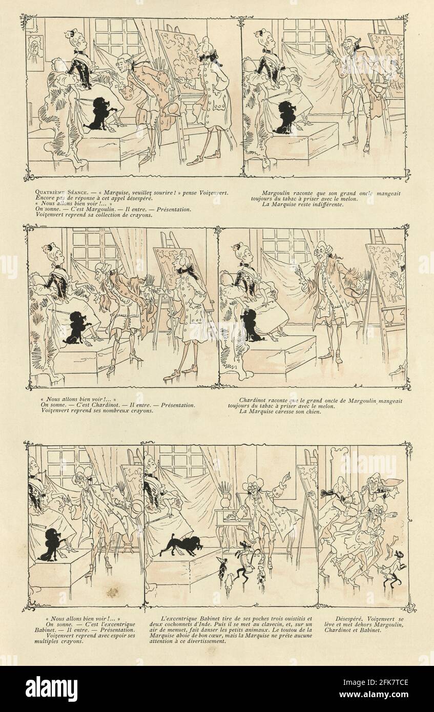 Atchoun! Eine Pantomime in vier Szenen, von Maurice Vaucaire 19. Jahrhundert. Teil 3 Stockfoto