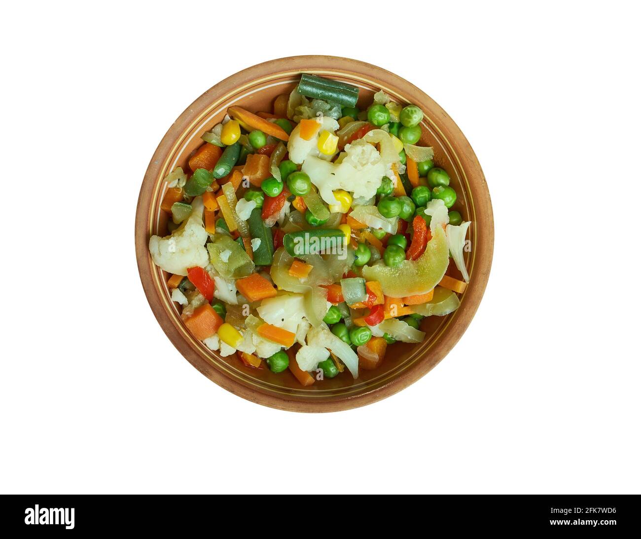 Leipziger Allerlei: Regionale deutsche Gemüsegerichte und sächsische Küche Stockfoto