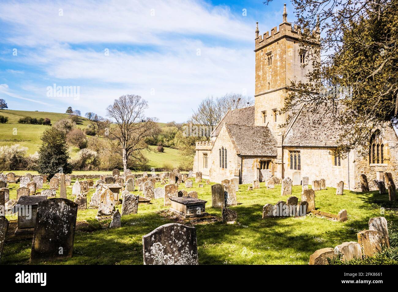 St Eadburgha's Church am Broadway in den Cotswolds. Stockfoto