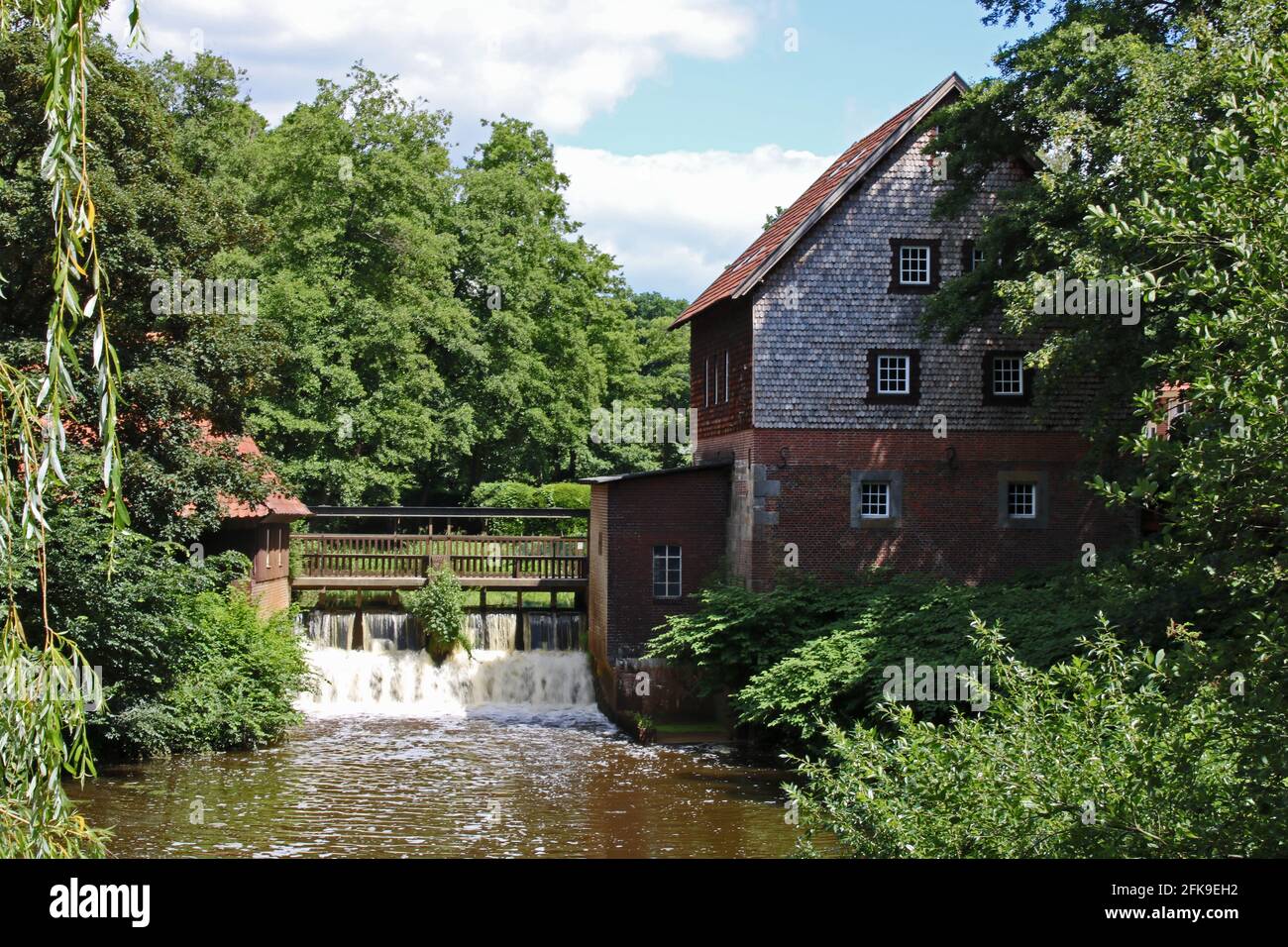 Alte Wassermühle in Meppen Deutschland Stockfoto