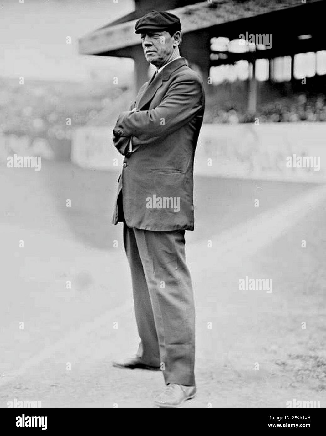 Harry Steamboat Johnson, National League Schiedsrichter 1914. Stockfoto