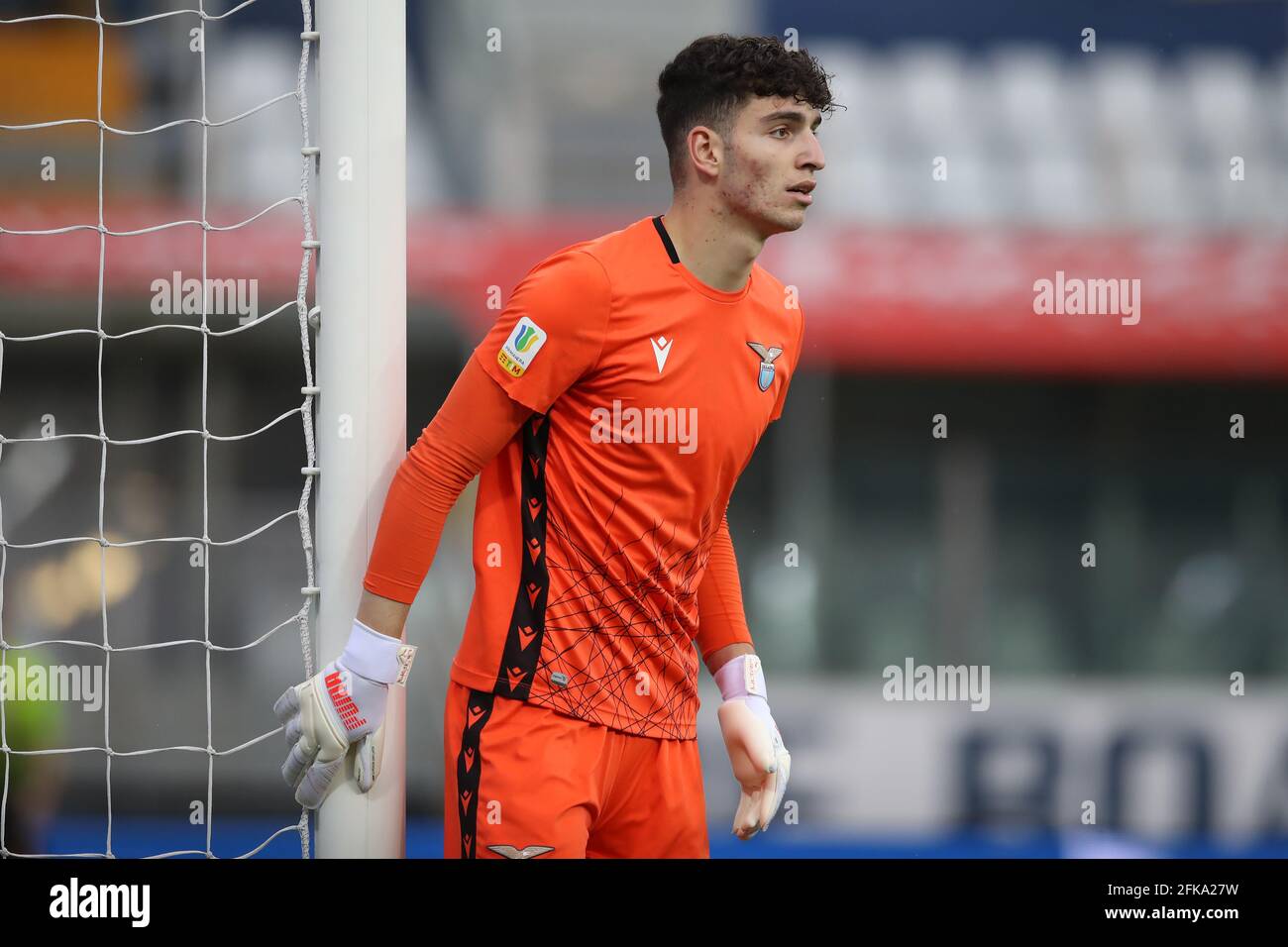 Parma, Italien, 28. April 2021. Alessio Furlanetto von der SS Lazio während des Primavera Coppa Italia-Spiels im Stadio Ennio Tardini, Parma. Bildnachweis sollte lauten: Jonathan Moscrop / Sportimage Stockfoto