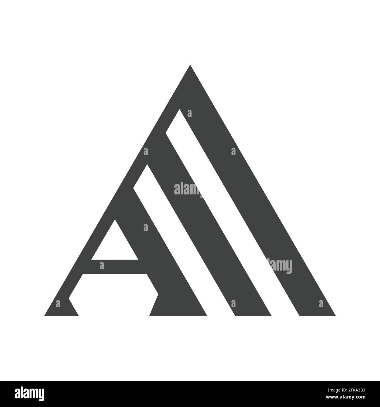 Alphabet Buchstaben Initialen Monogramm Logo AW, WA, W und A Stock Vektor