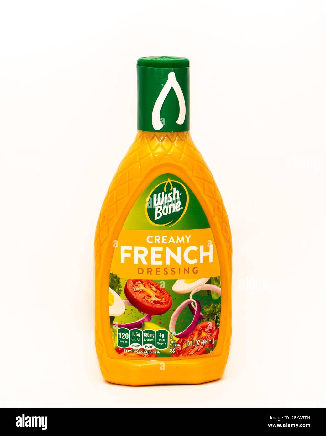 Eine Flasche Wish-Bone cremiges französisches Salatdressing Stockfoto