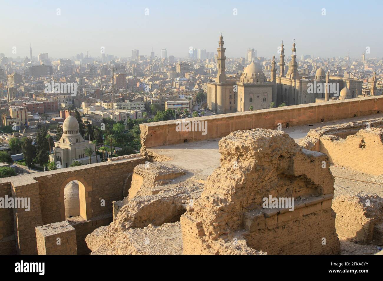 Blick auf die Stadt Kairo von der Zitadelle, Ägypten Stockfoto
