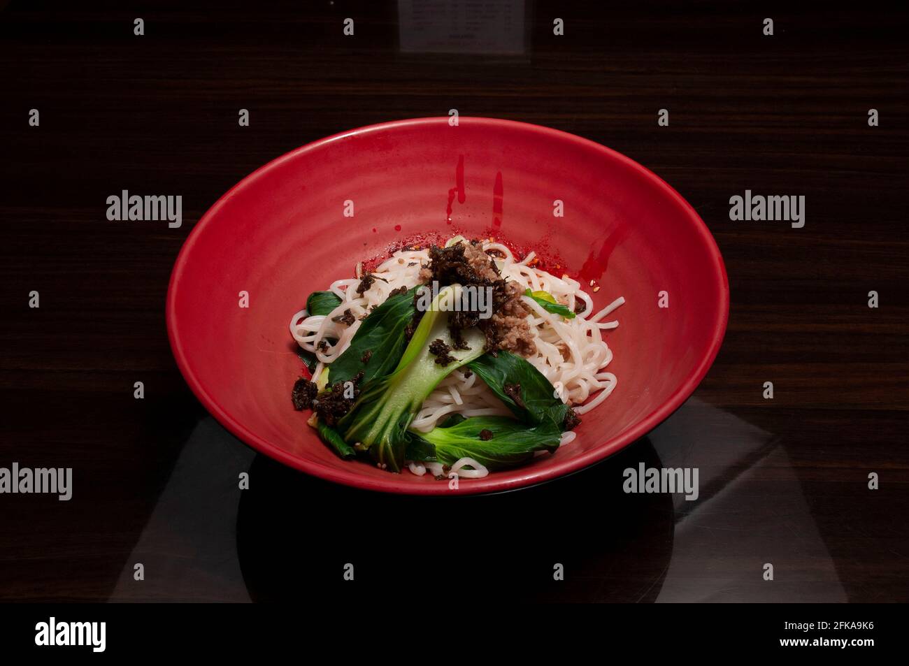 Traditionelle chinesische Küche bekannt als Dan Dan Noodles Stockfoto