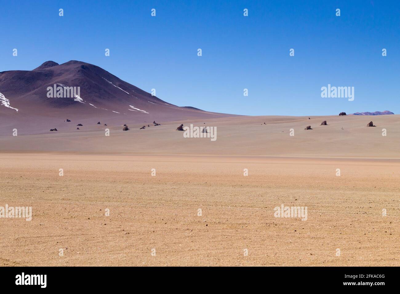 Bolivianischen Landschaft, Salvador Dali Desert View. Schöne Bolivien Stockfoto