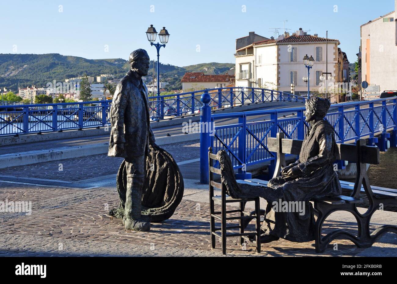 Martigues nannte das Venedig der Provence Stockfoto