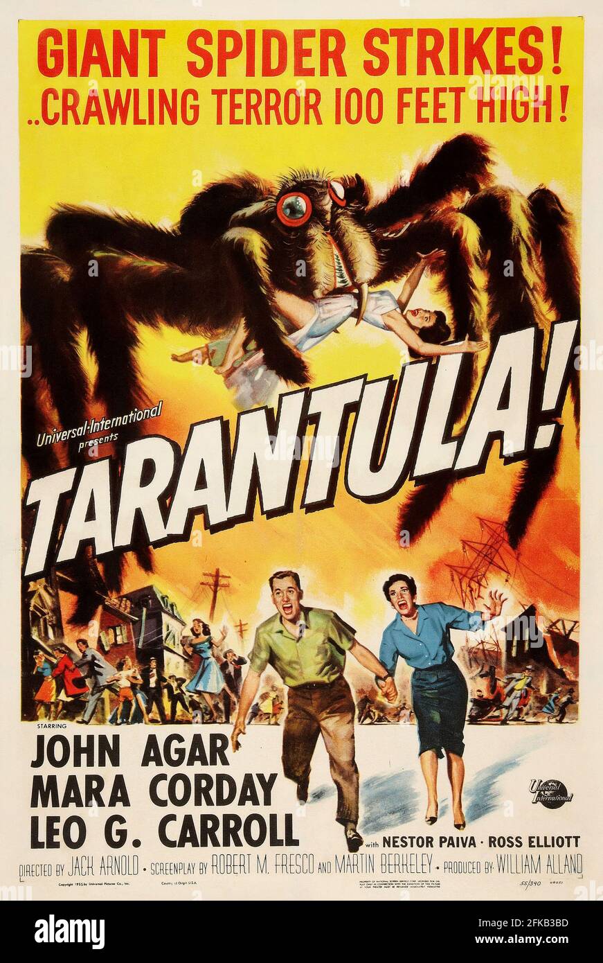 Tarantula! Ist ein amerikanischer Science-Fiction-Film aus dem Jahr 1955 Stockfoto