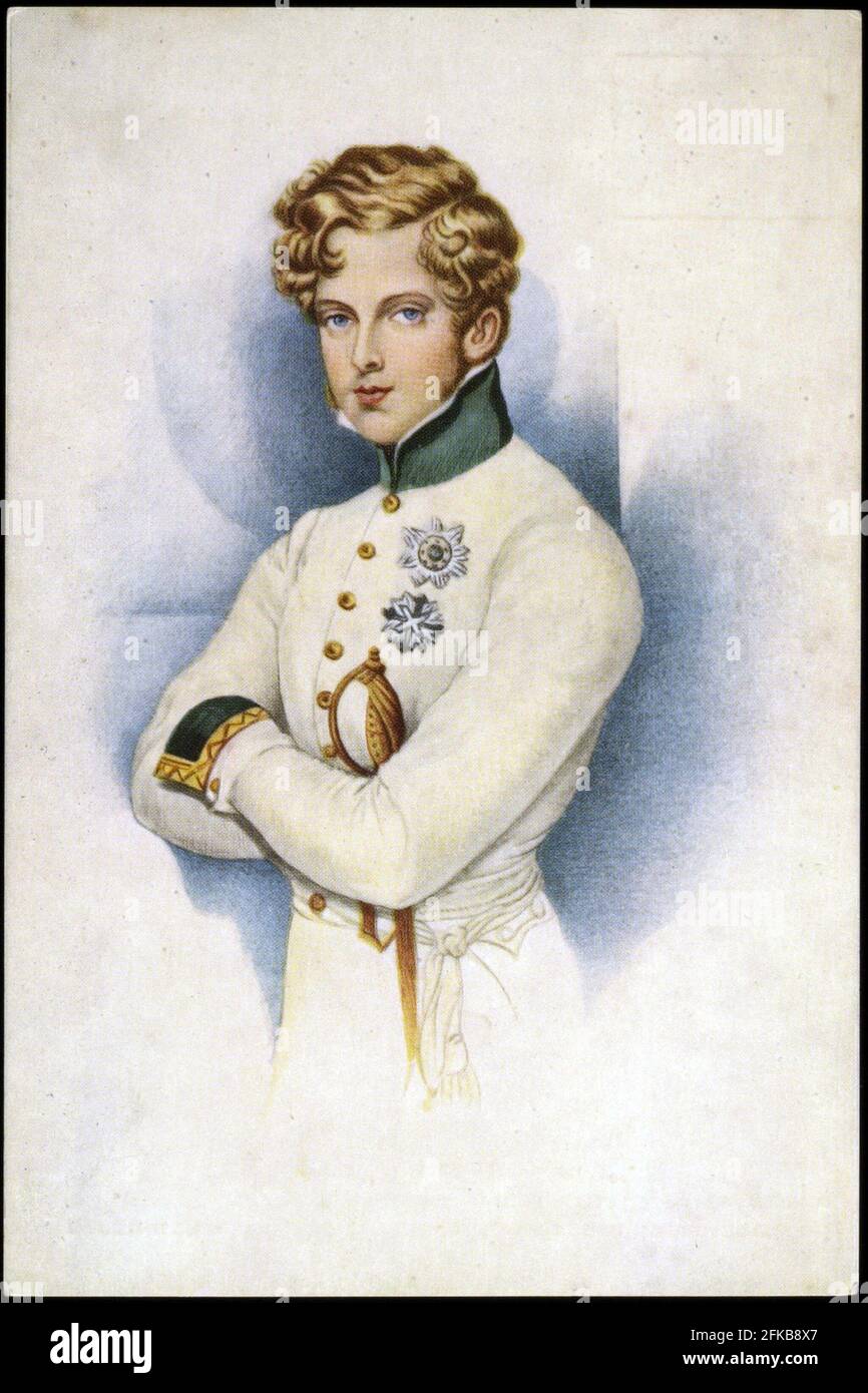 Porträt Napoleons II., Sohn Napoleons I. Paris, Fondation Napoléon Stockfoto