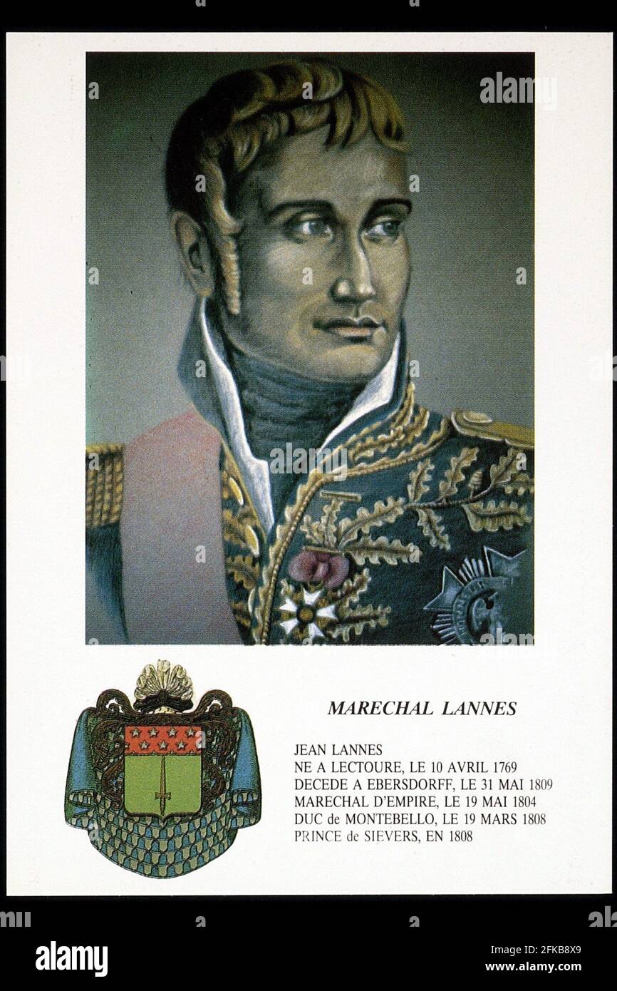 Porträt des Marschalls Lannes. Paris, Fondation Napoléon Stockfoto