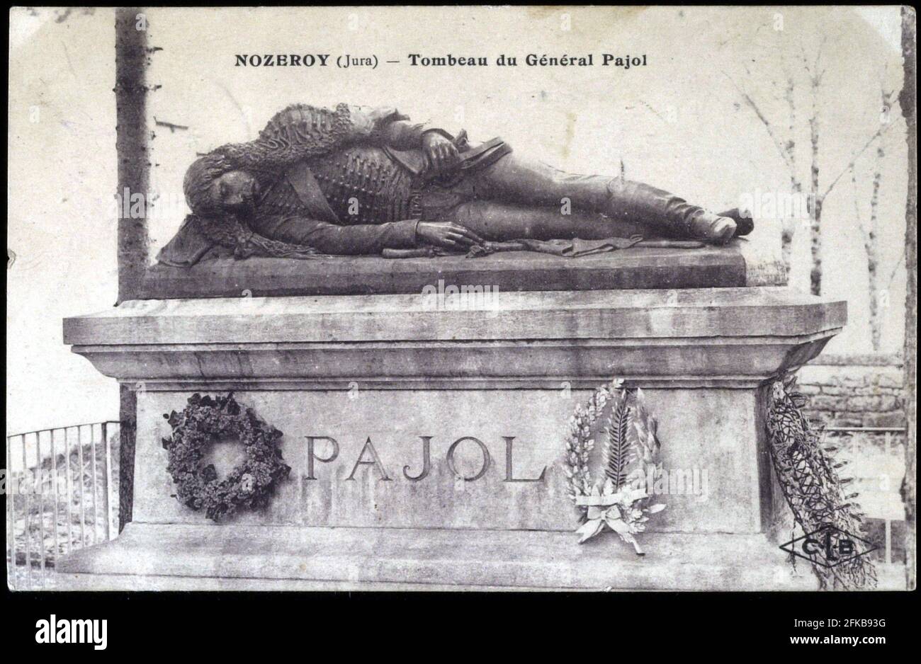 Grab von General Pajol in Nozeroy (Jura). Paris, Fondation Napoléon Stockfoto