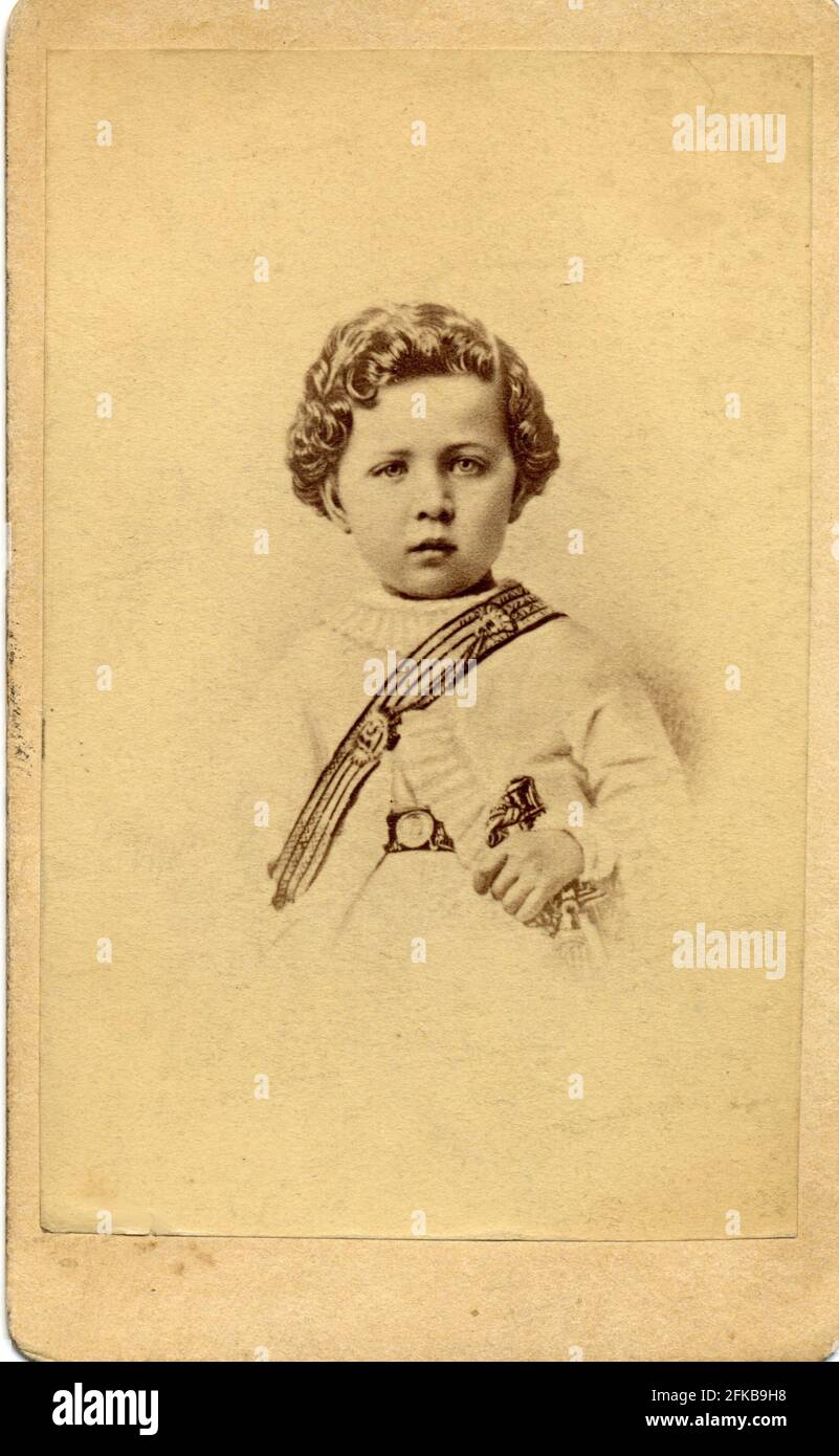 Louis Napoleon Eugène Jean Joseph Bonaparte (1856-1879). Sohn Napoleons III. Und Eugénie de Montijo, Gräfin von Teba (Kaiserin der Franzosen), Paris, Fondation Napoléon Stockfoto
