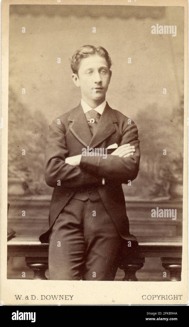 Louis Napoleon Eugène Jean Joseph Bonaparte (1856-1879). Sohn Napoleons III. Und Eugénie de Montijo, Gräfin von Teba (Kaiserin der Franzosen). Foto von W.&D. Downey. Paris, Fondation Napoléon Stockfoto