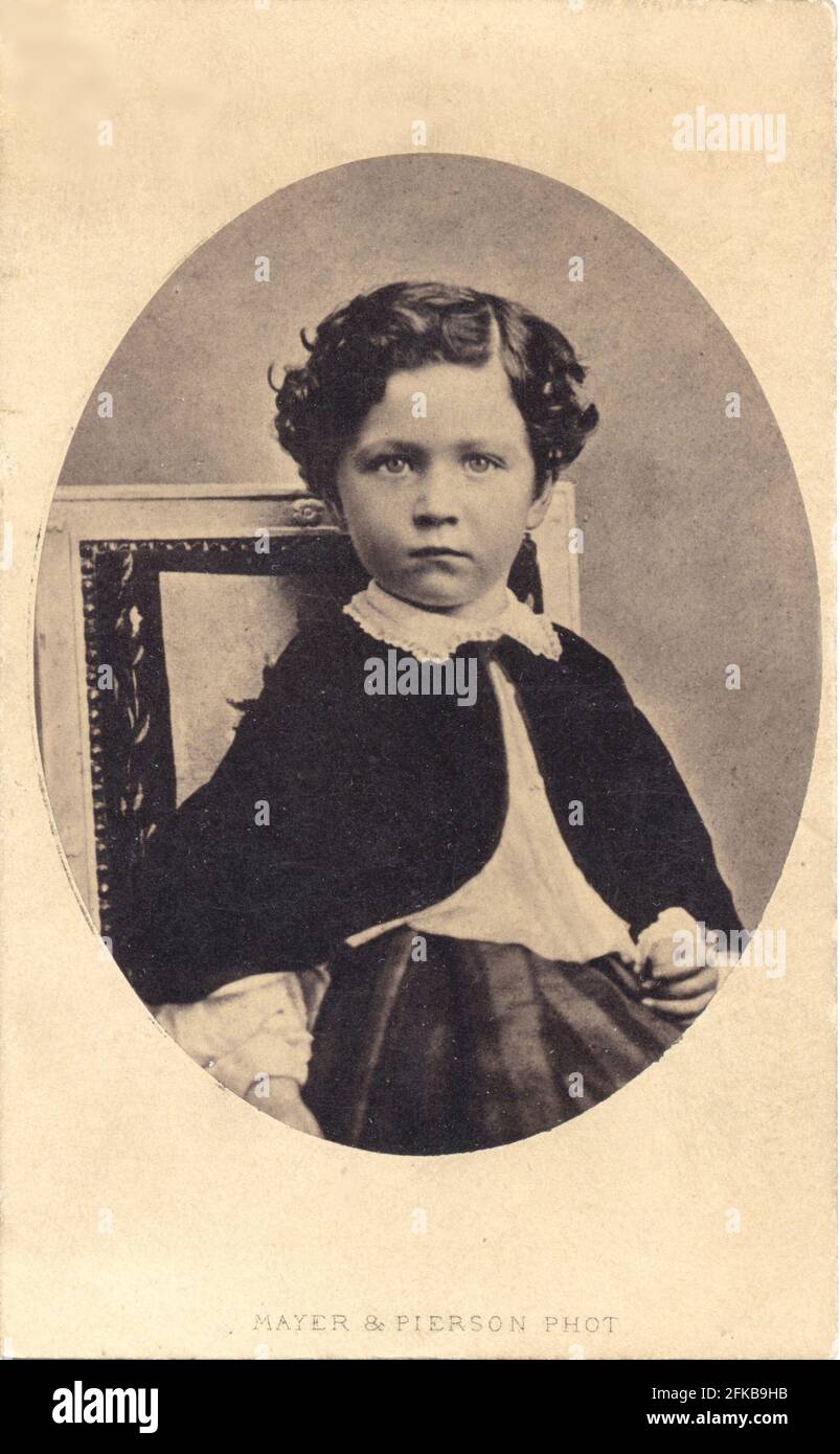 Louis Napoleon Eugène Jean Joseph Bonaparte (1856-1879). Sohn Napoleons III. Und Eugénie de Montijo, Gräfin von Teba (Kaiserin der Franzosen). Foto von Mayer & Pierson. Paris, Fondation Napoléon Stockfoto