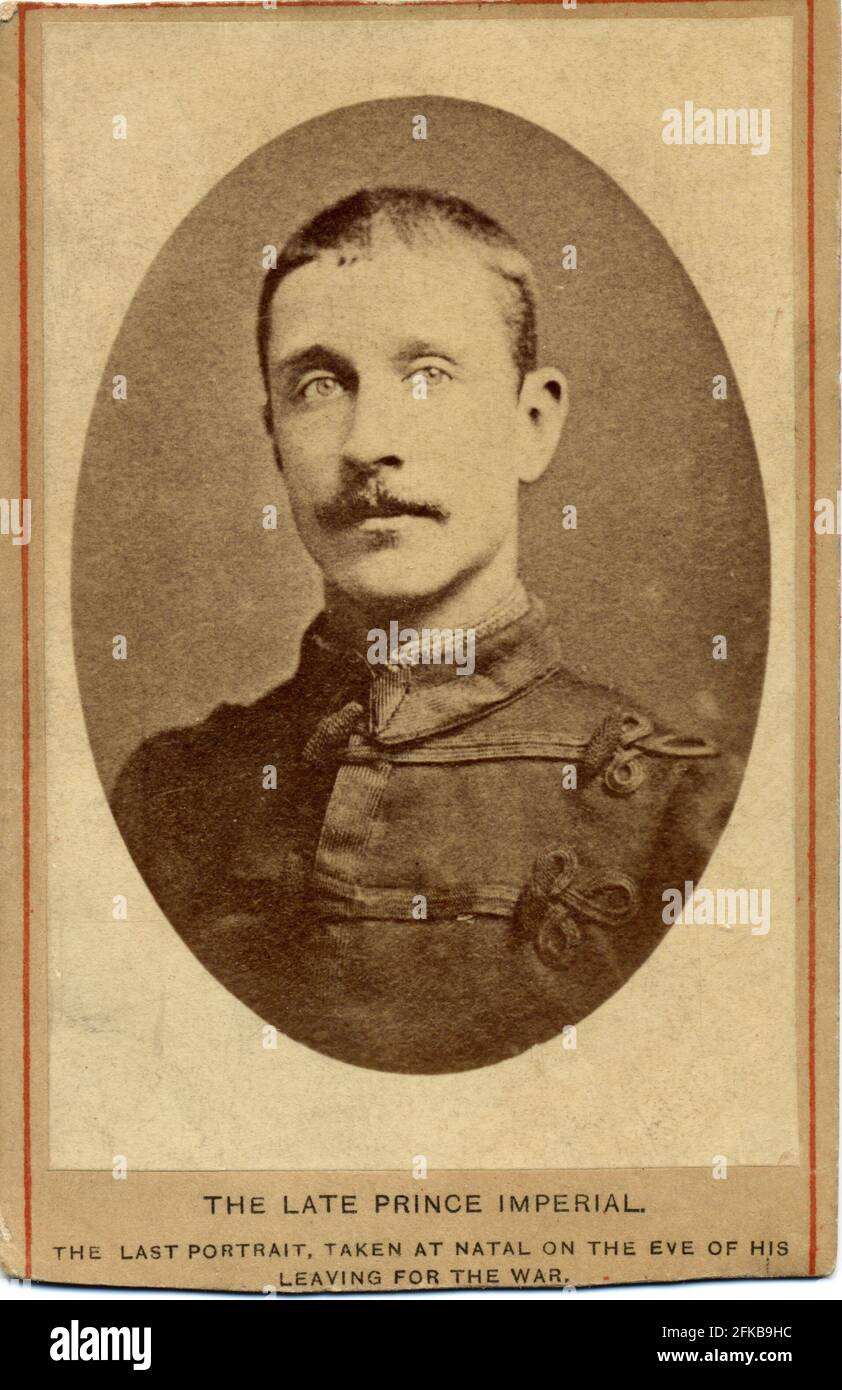 Louis Napoleon Eugène Jean Joseph Bonaparte (1856-1879). Sohn Napoleons III. Und Eugénie de Montijo, Gräfin von Teba (Kaiserin der Franzosen), Paris, Fondation Napoléon Stockfoto